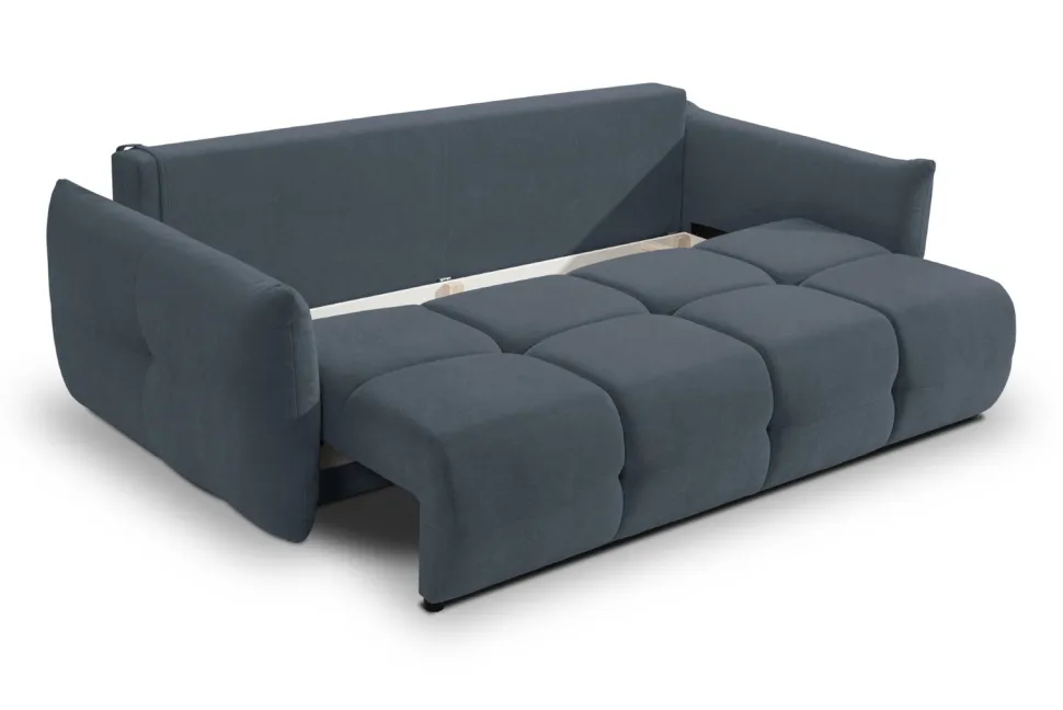 Sofa Bode z funkcją spania niebieska Wind 76