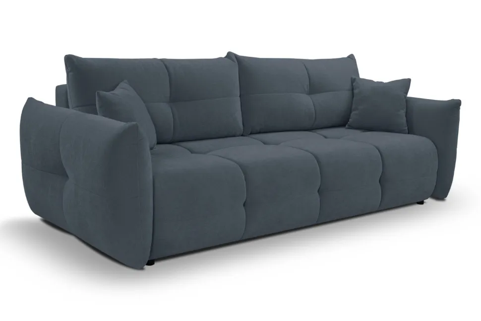 Sofa Bode z funkcją spania niebieska Wind 76