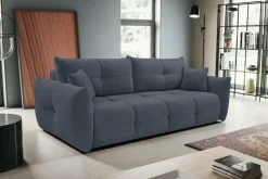 Sofa Bode z funkcją spania niebieska Wind 76
