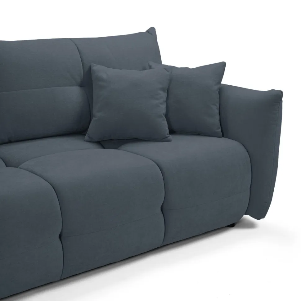 Sofa Bode z funkcją spania niebieska Wind 76