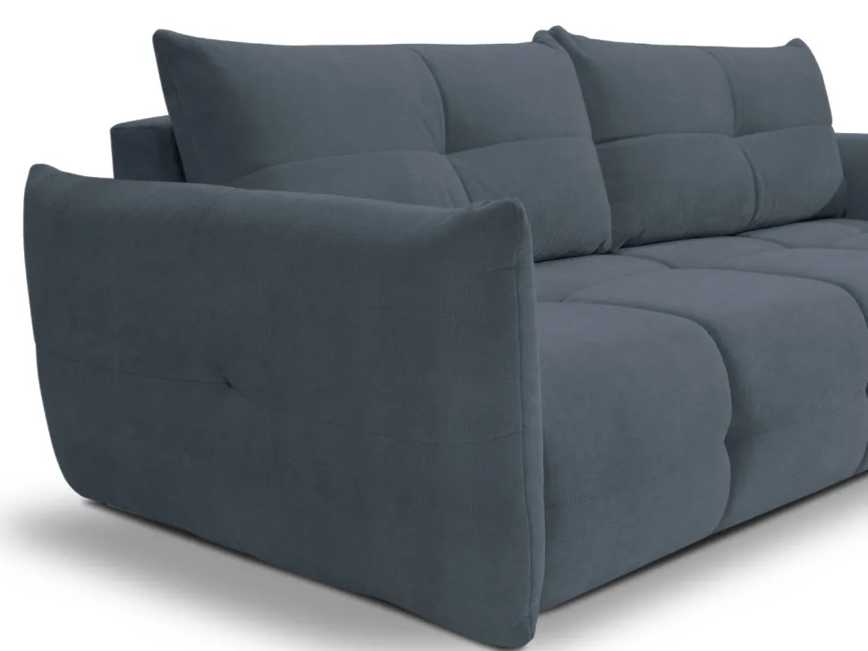 Sofa Bode z funkcją spania niebieska Wind 76