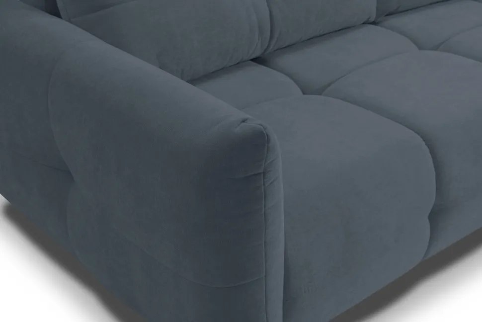 Sofa Bode z funkcją spania niebieska Wind 76
