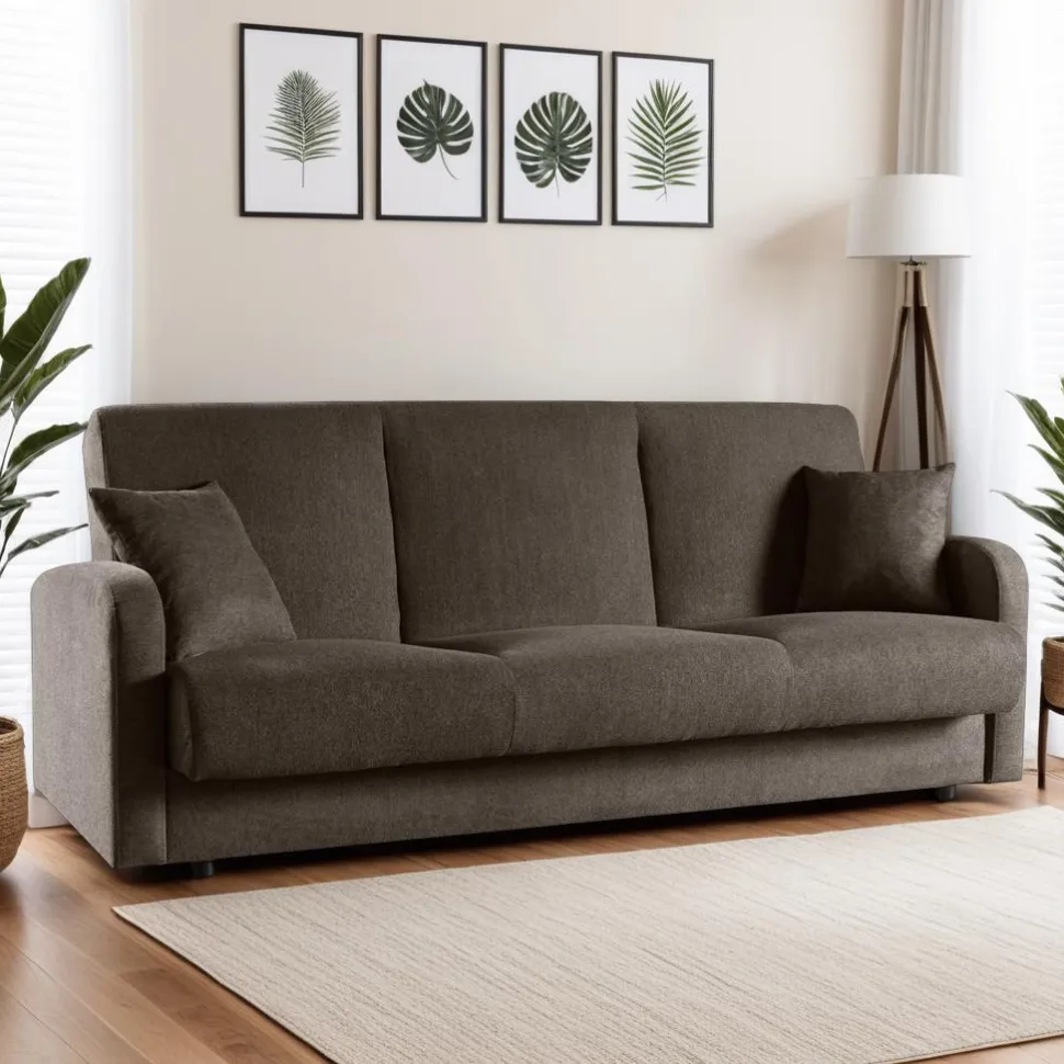 Sofa Corsica z funkcją spania brązowy     ciemny Matana 20