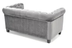 Sofa Dassion welwet szara