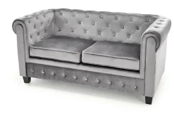 Sofa Dassion welwet szara