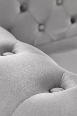 Sofa Dassion welwet szara