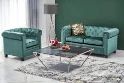 Sofa Dassion welwet zielona