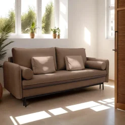 Sofa Diana z funkcją spania brązowy Louis 669