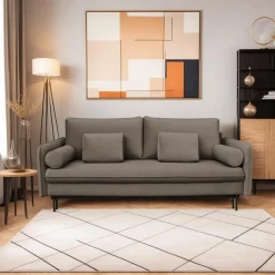 Sofa Diana z funkcją spania beż ciemny    Louis 664