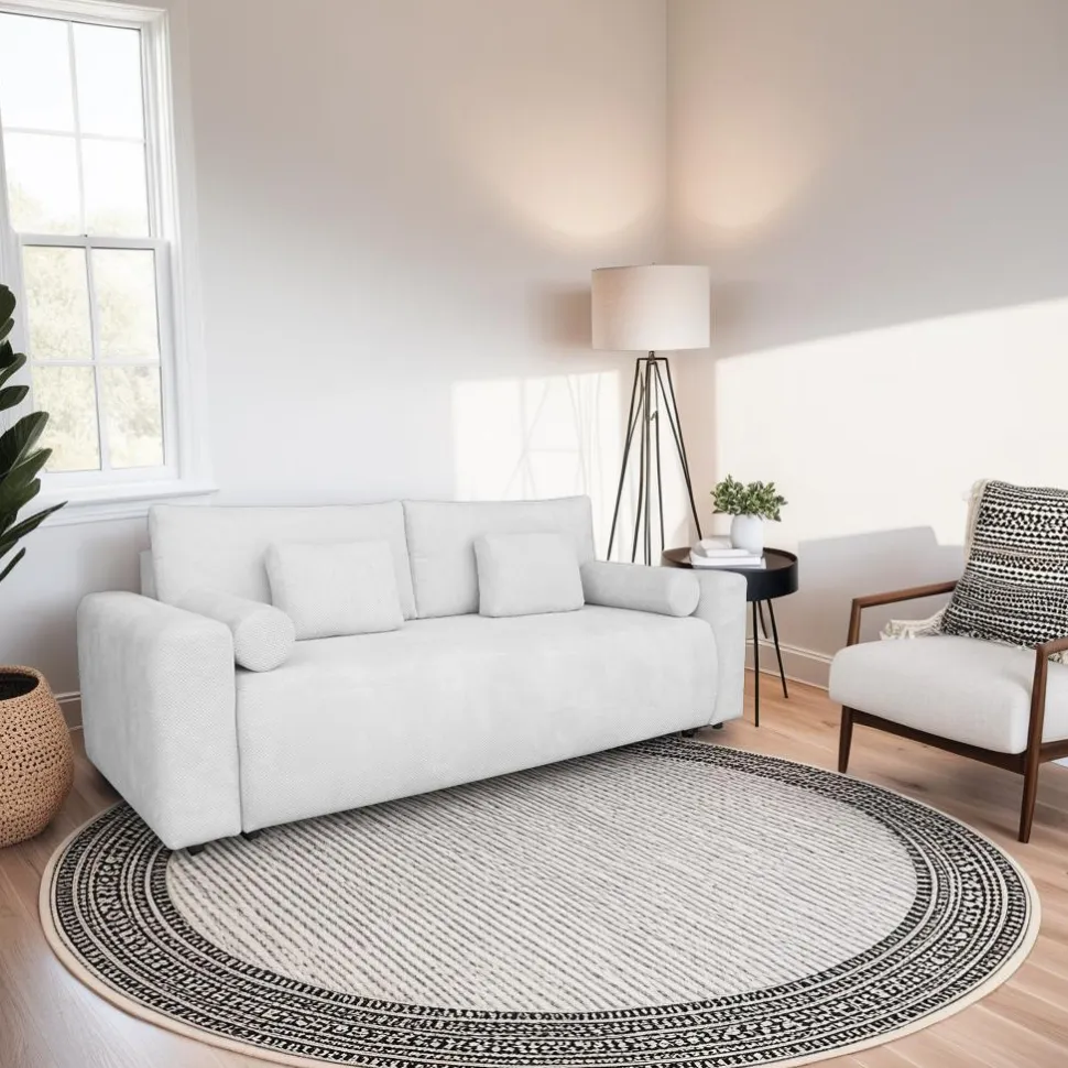 Sofa Dores z funkcją spania szara jasna Onega 13