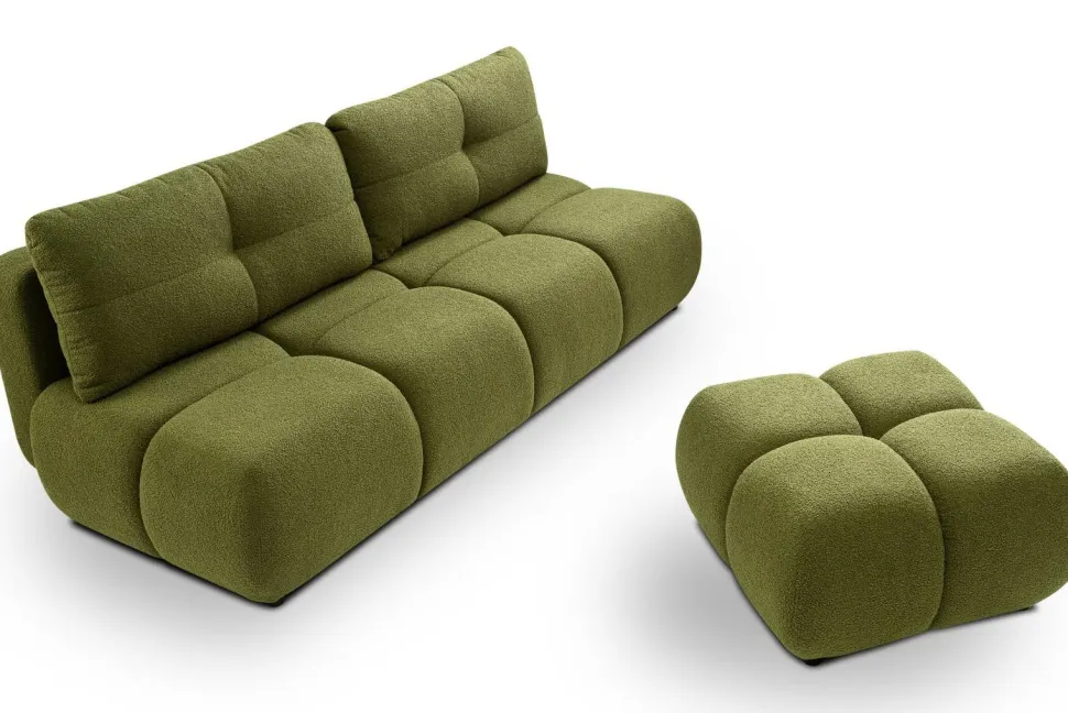 Sofa Flade z funkcją spania zielona Now or never 38