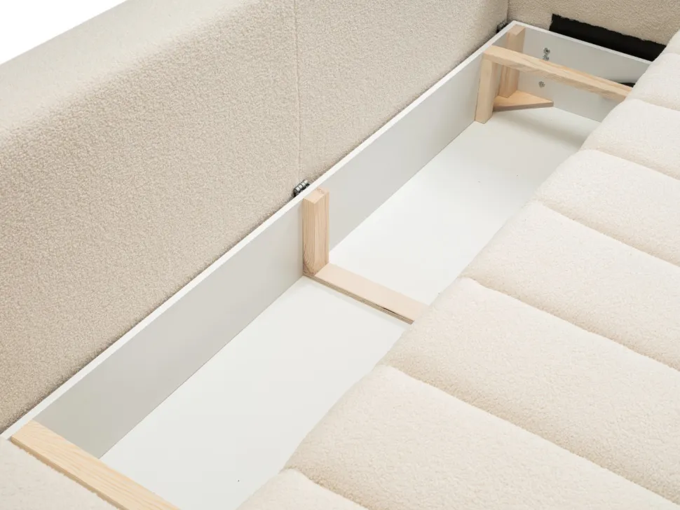 Sofa Hobro z funkcją spania błękitna Lambi 16