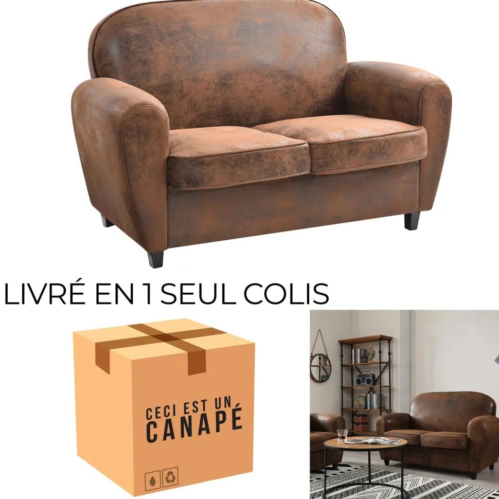 Sofa Klubowa Vintage brown