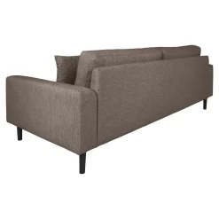 Sofa Lido 3 brązowa/ nogi czarne