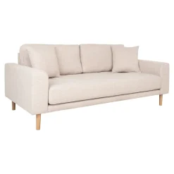 Sofa Lido 2,5 piaskowa/ nogi naturalne