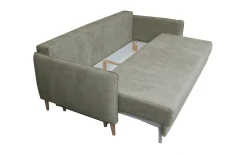 Sofa Lika z funkcją spania tkanina Rosario 461 nogi orzech