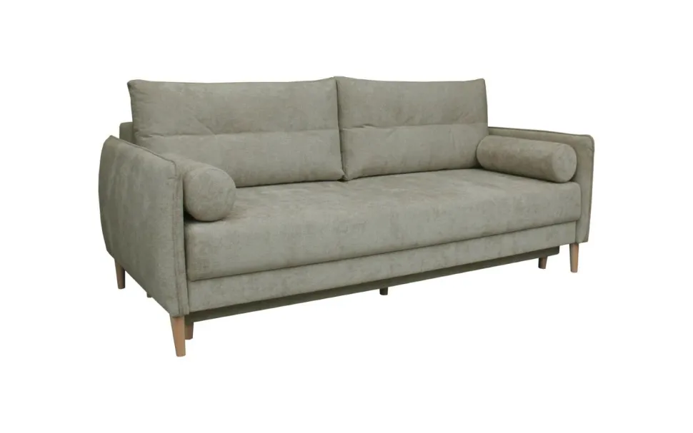 Sofa Lika z funkcją spania tkanina Rosario 461 nogi orzech