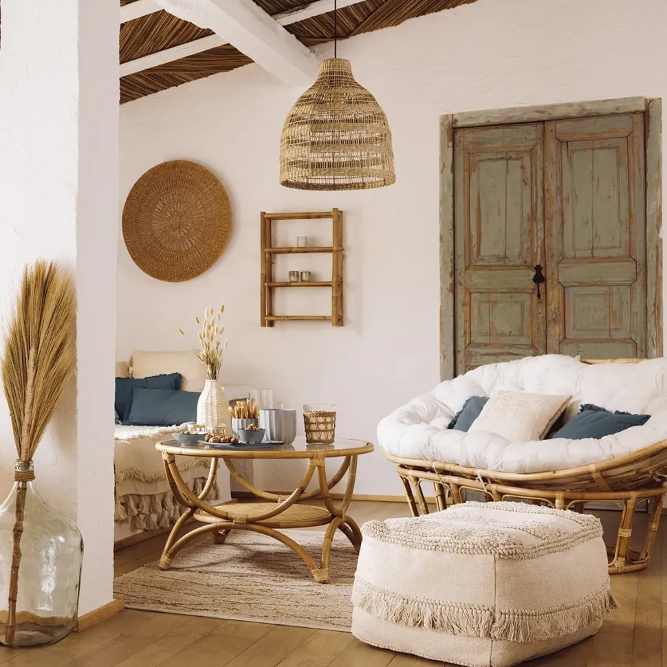 Sofa Mamasan rattan naturalny