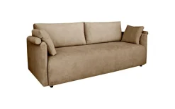 Sofa Mondel z funkcją spania sztruks      beżowa ciemna