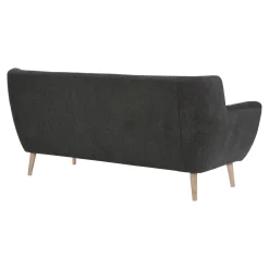 Sofa Monte 3 szara ciemna/ nogi  naturalne