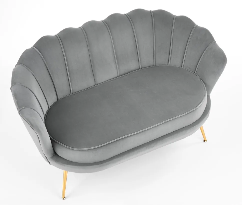 Sofa muszelka Florecja szara