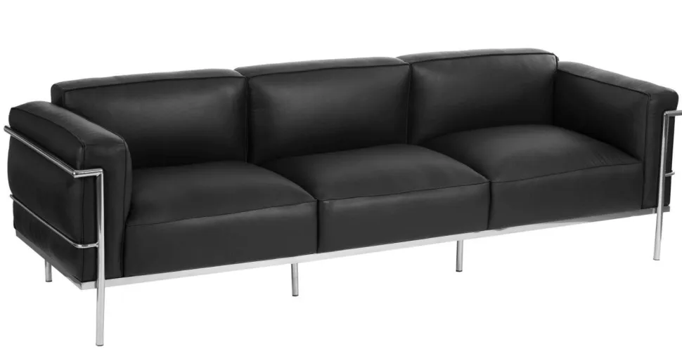 Sofa 3-osobowa Soft GC czarna skóra