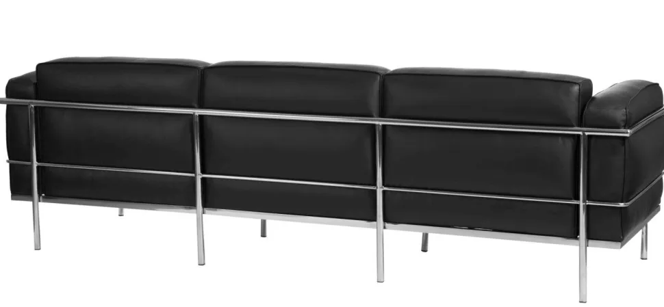 Sofa 3-osobowa Soft GC czarna skóra