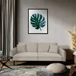 Sofa rozkładana Canif Velvet szara