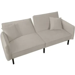 Sofa rozkładana Canif Velvet szara