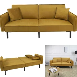 Sofa rozkładana Giulia żółta