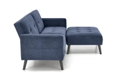 Sofa rozkładana Gyda niebieska z funkcją narożnika