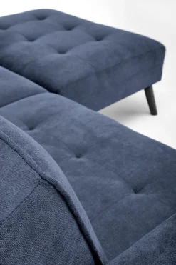 Sofa rozkładana Gyda niebieska z funkcją narożnika
