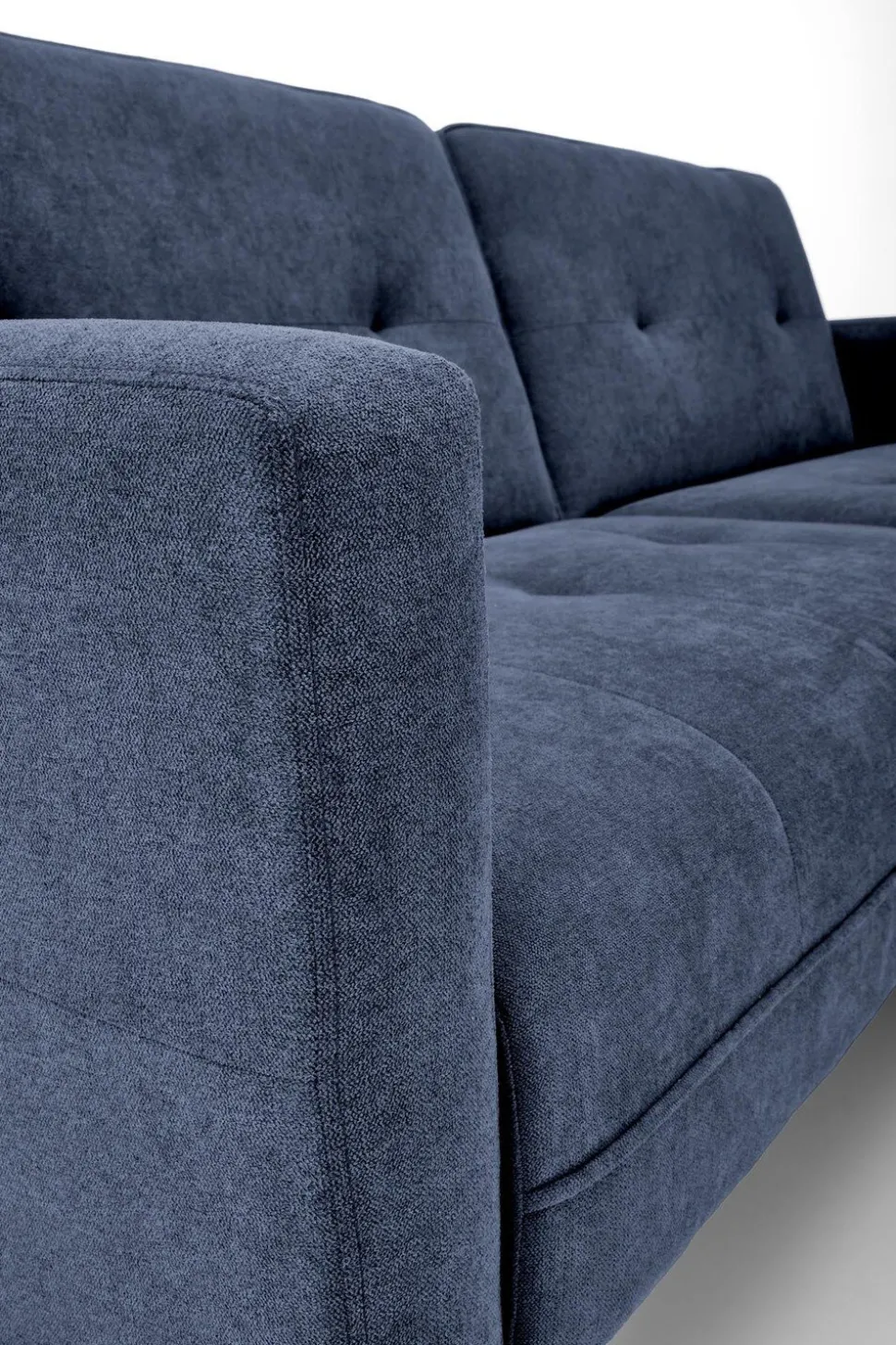 Sofa rozkładana Gyda niebieska z funkcją narożnika