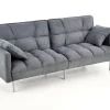 Sofa rozkładana Kalin szara pikowana