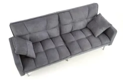 Sofa rozkładana Kalin szara pikowana