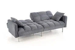 Sofa rozkładana Kalin szara pikowana