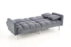 Sofa rozkładana Kalin szara pikowana