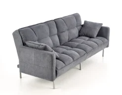 Sofa rozkładana Kalin szara pikowana