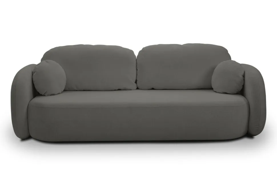 Sofa Salby z funkcją spania antracytowa Sicuro 80