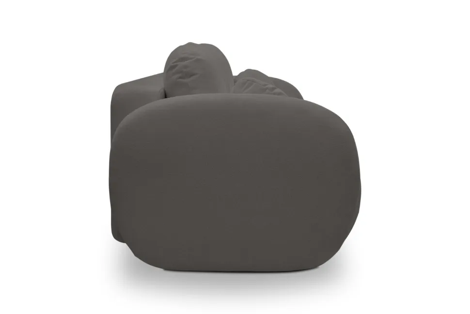 Sofa Salby z funkcją spania antracytowa Sicuro 80