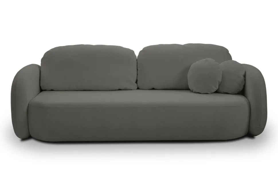 Sofa Salby z funkcją spania antracytowa Sicuro 80