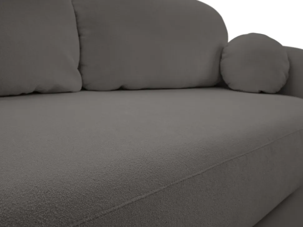 Sofa Salby z funkcją spania antracytowa Sicuro 80