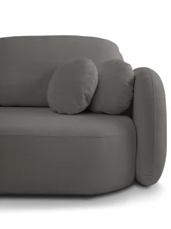 Sofa Salby z funkcją spania antracytowa Sicuro 80