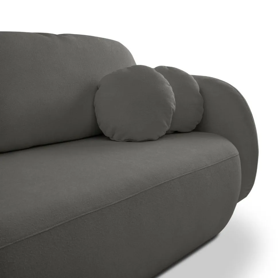 Sofa Salby z funkcją spania antracytowa Sicuro 80