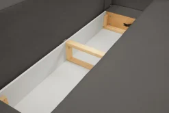 Sofa Salby z funkcją spania antracytowa Sicuro 80