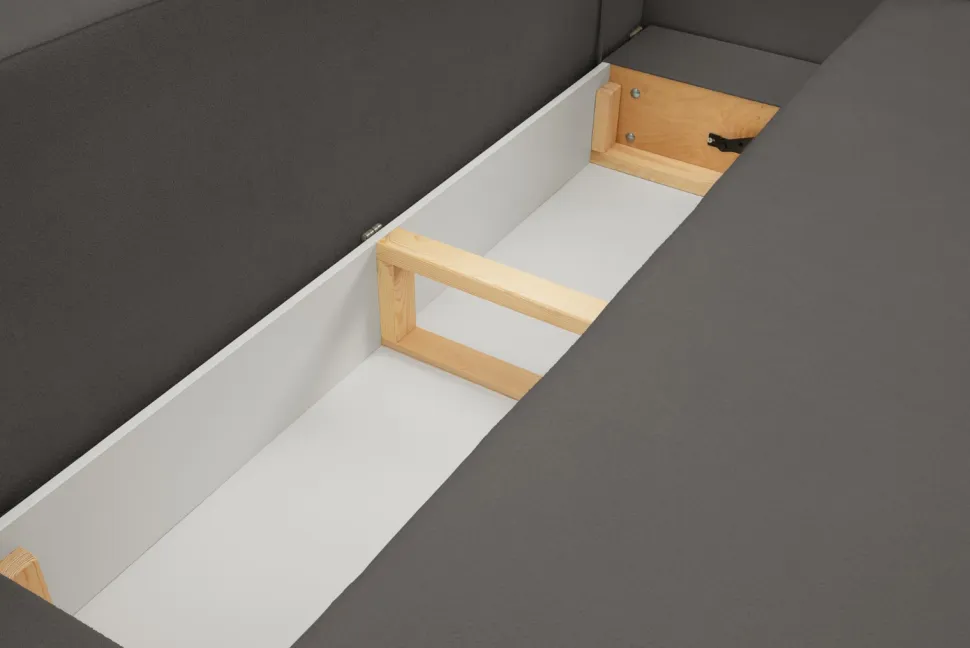 Sofa Salby z funkcją spania antracytowa Sicuro 80