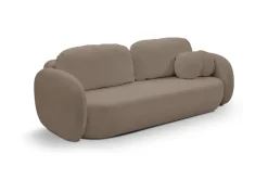 Sofa Salby z funkcją spania brązowa       Sicuro 45