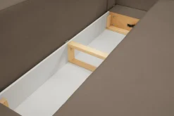 Sofa Salby z funkcją spania brązowa       Sicuro 45