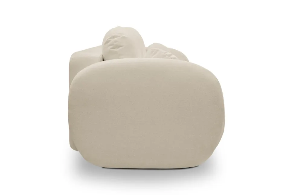 Sofa Salby z funkcją spania beżowa jasna Sicuro 55