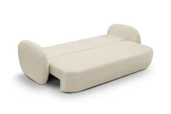 Sofa Salby z funkcją spania beżowa jasna Sicuro 55